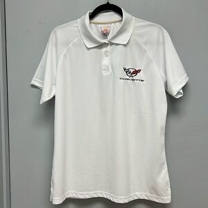 NWT Elite Designs Women’s Corvette Embroidered Short Sleeve Polo Shirt Size XL